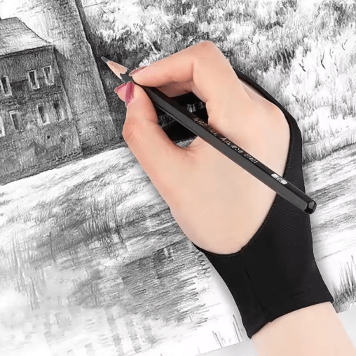 Two-Finger Drawing Glove – Anti-Touch & Anti-Fouling Glove for Tablets