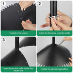 Squirrel Proof Baffle, Large Around-wrap Squirrel Baffles for Bird Feeder Protection, Weather-Resistant