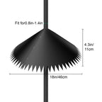 Squirrel Proof Baffle, Large Around-wrap Squirrel Baffles for Bird Feeder Protection, Weather-Resistant