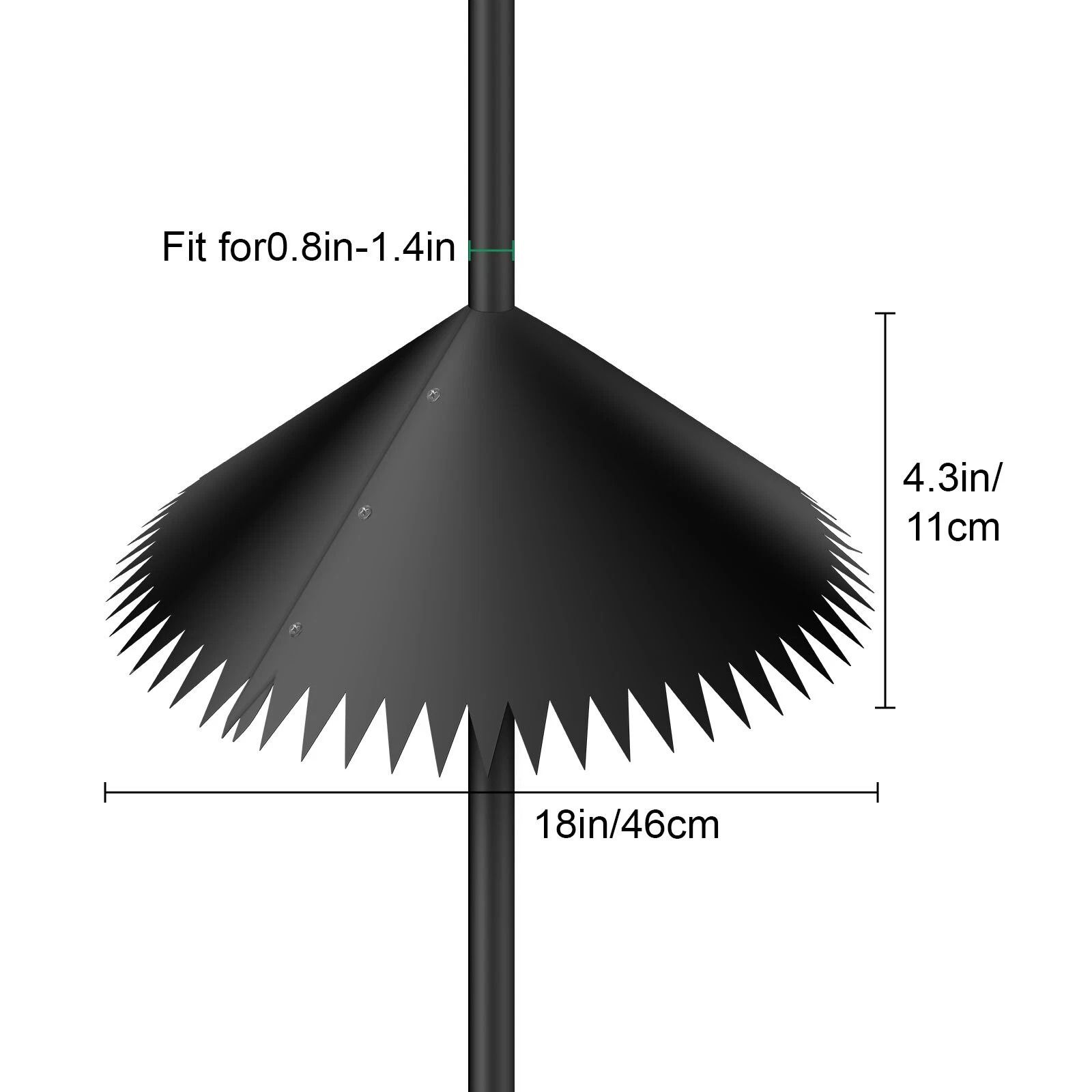 Squirrel Proof Baffle, Large Around-wrap Squirrel Baffles for Bird Feeder Protection, Weather-Resistant