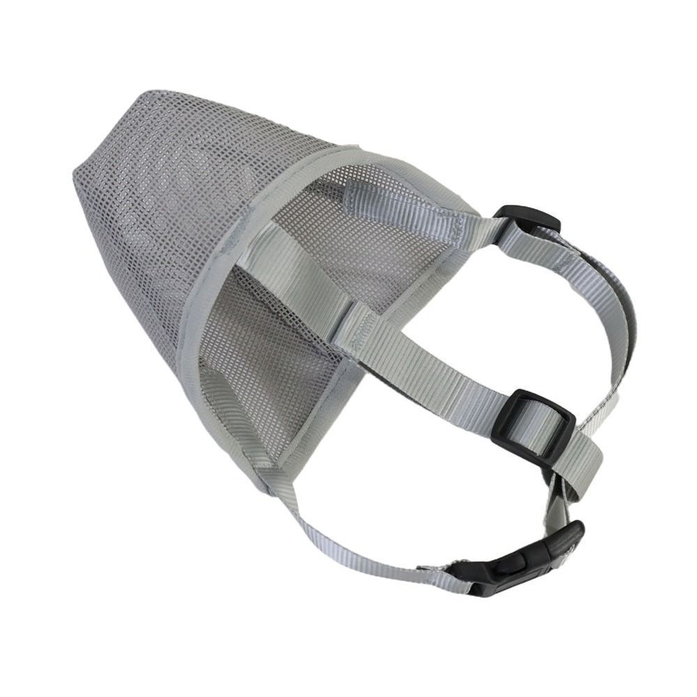 Adjustable Breathable Pet Dog Muzzle, Anti-Bark Bite Mesh Mouth Cover