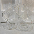 Klein Bottle Glass Sculpture Unique Mathematical Art Decor