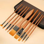Premium Nylon Paint Brush Set for Acrylic Watercolor and Oil Painting