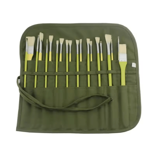 ArtRoll 22-Slot Canvas Paint Brush Storage Bag (Portable Roll-Up Organizer)