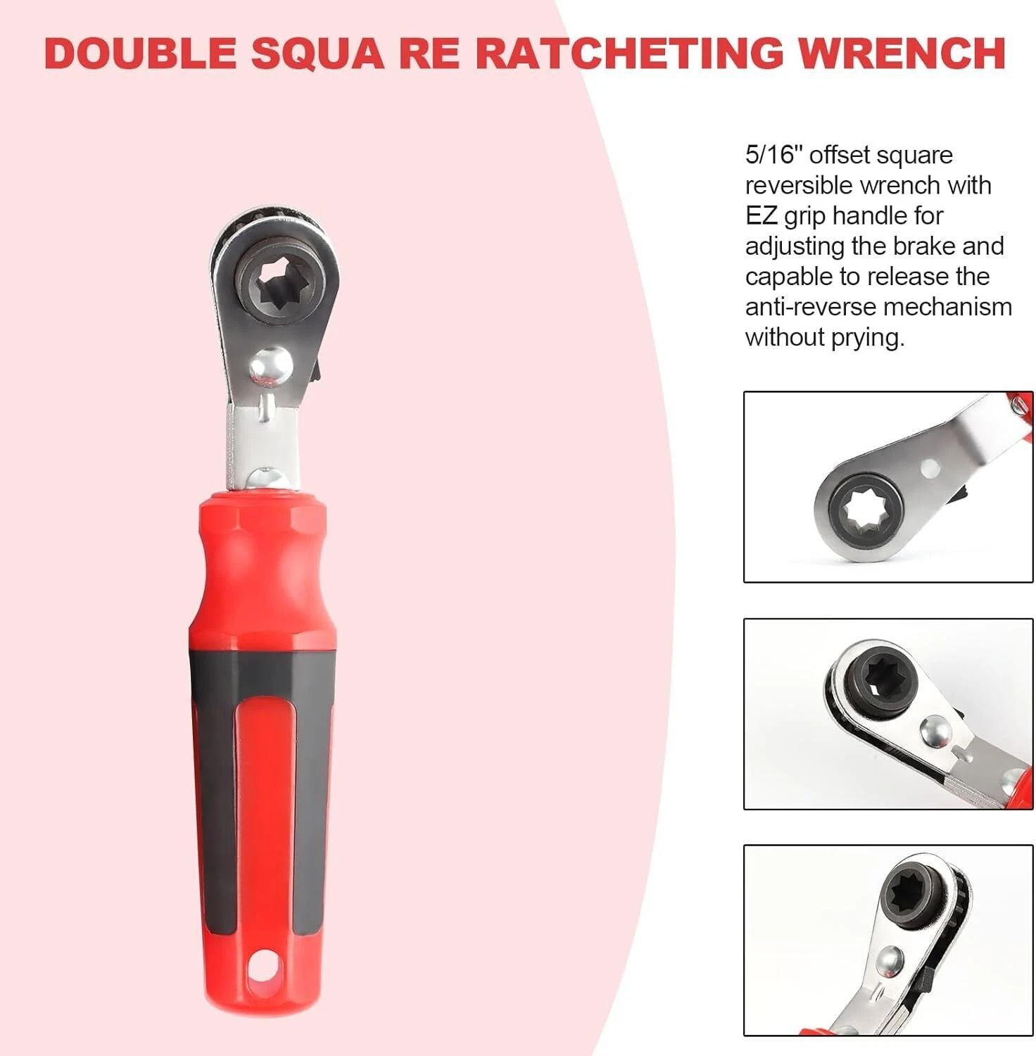 Heavy Duty Truck Brake Slack Adjuster Tool & Ratchet Wrench Set