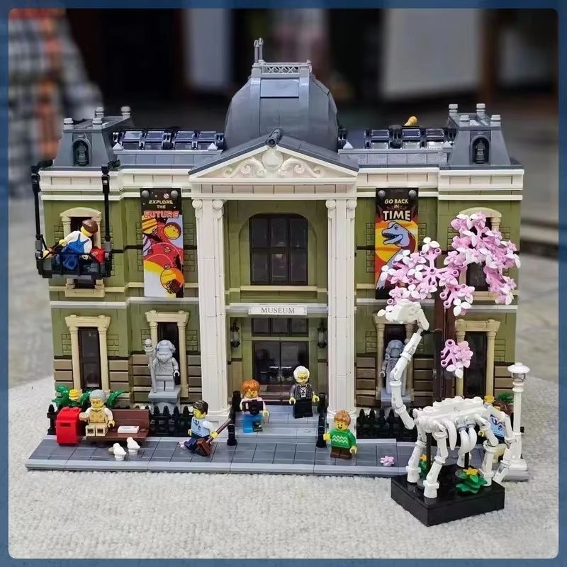 Natural History Museum Building Set Modular Street View Architecture Model for Kids & Adults