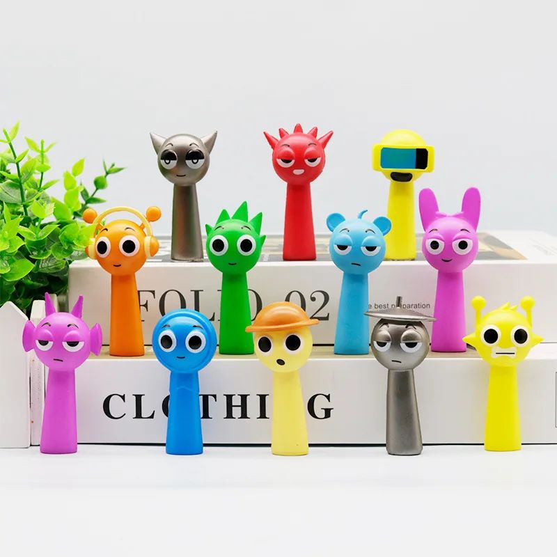 Sprunki 24 Piece Cartoon PVC Mini Figurines Set Collectible Desk Decor & Mini Action Figures