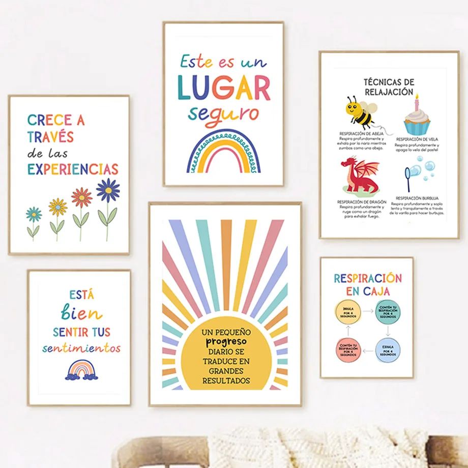 Growth Mindset Poster for Therapist Office Decor and Mental Health Wall Art