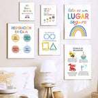 Growth Mindset Poster for Therapist Office Decor and Mental Health Wall Art