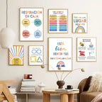 Growth Mindset Poster for Therapist Office Decor and Mental Health Wall Art