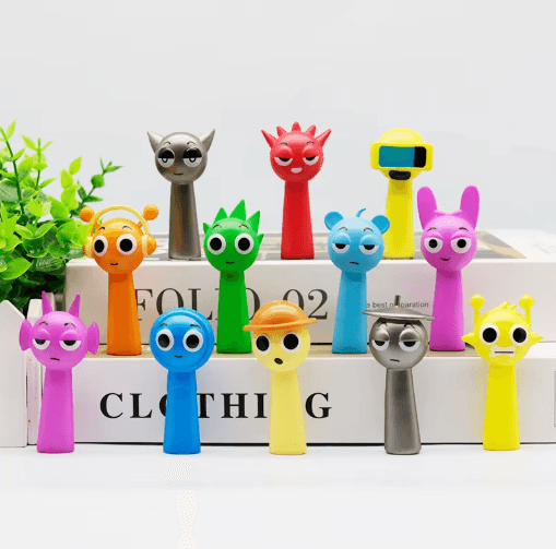 24-Piece Sprunki Doll Set Cartoon PVC Mini Figurines Collection