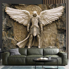 HeavenGlow 3D Angel Wall Tapestry – Glam Polyester Hanging Decor for Living Room, Bedroom & Aesthetic Home Styling