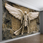 HeavenGlow 3D Angel Wall Tapestry – Glam Polyester Hanging Decor for Living Room, Bedroom & Aesthetic Home Styling