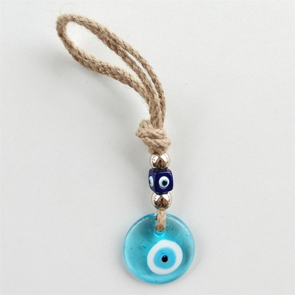 Handcrafted Evil Eye Wall Hanging Glass Protection Charm