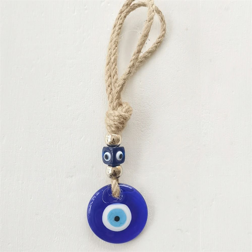 Handcrafted Evil Eye Wall Hanging Glass Protection Charm
