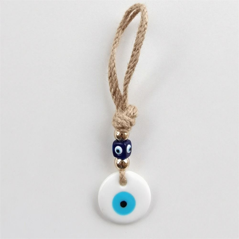 Handcrafted Evil Eye Wall Hanging Glass Protection Charm