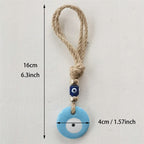 Handcrafted Evil Eye Wall Hanging Glass Protection Charm