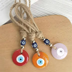 Handcrafted Evil Eye Wall Hanging Glass Protection Charm