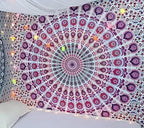 Bohemian Mandala Tapestry Wall Hanging for Hippie Room Decor