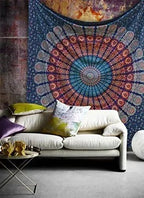 Bohemian Mandala Tapestry Wall Hanging for Hippie Room Decor