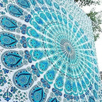 Bohemian Mandala Tapestry Wall Hanging for Hippie Room Decor