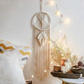 Nordic Macrame Dream Catcher Boho Wall Hanging for Nursery, Ramadan and Eid Decor