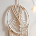 Nordic Macrame Dream Catcher Boho Wall Hanging for Nursery, Ramadan and Eid Decor