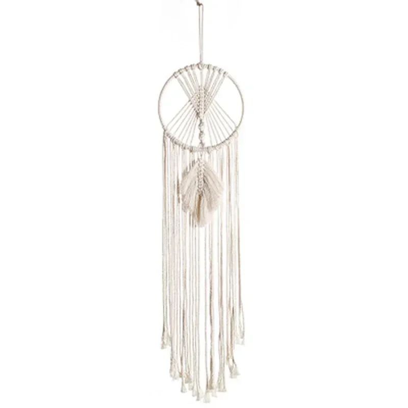 Nordic Macrame Dream Catcher Boho Wall Hanging for Nursery, Ramadan and Eid Decor