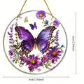 Acrylic Hanging Ornament Bird Flower Decor Animal Pendant for Window Car and Backpack