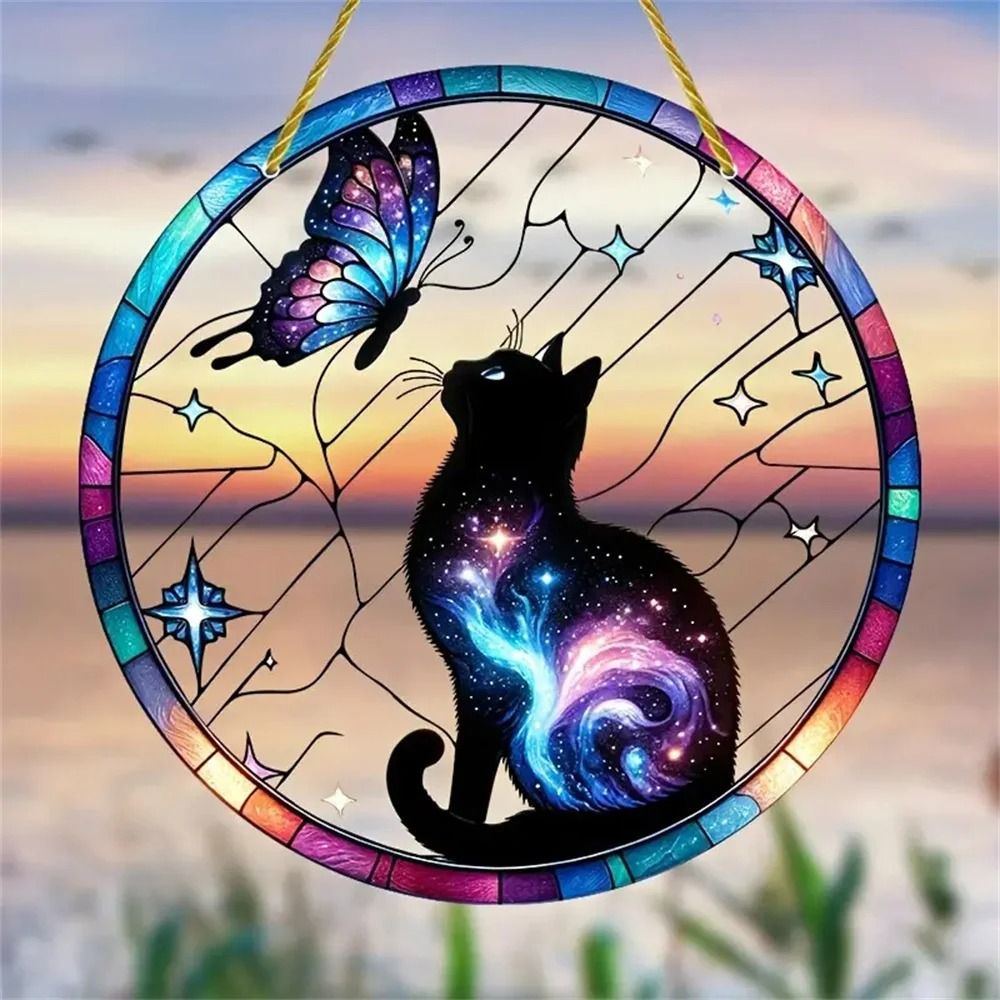 Acrylic Hanging Ornament Bird Flower Decor Animal Pendant for Window Car and Backpack