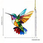 Acrylic Hanging Ornament Bird Flower Decor Animal Pendant for Window Car and Backpack
