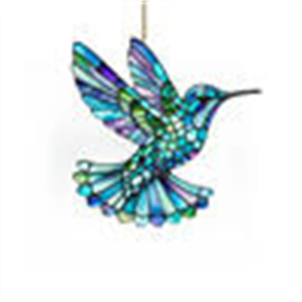 Acrylic Hanging Ornament Bird Flower Decor Animal Pendant for Window Car and Backpack