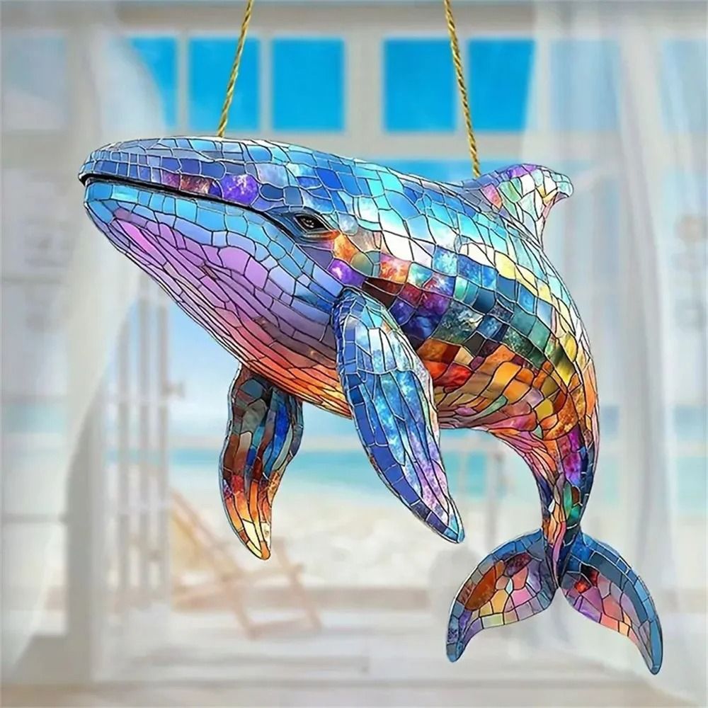 Acrylic Hanging Ornament Bird Flower Decor Animal Pendant for Window Car and Backpack