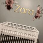Custom Wooden Name Sign Personalized Nursery Wall Decor for Baby Room