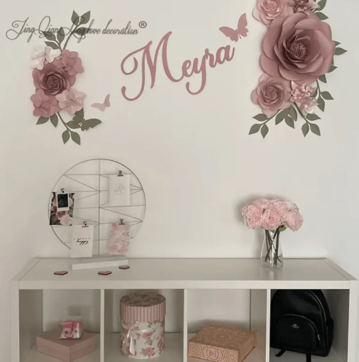 Custom Wooden Name Sign Personalized Nursery Wall Decor for Baby Room