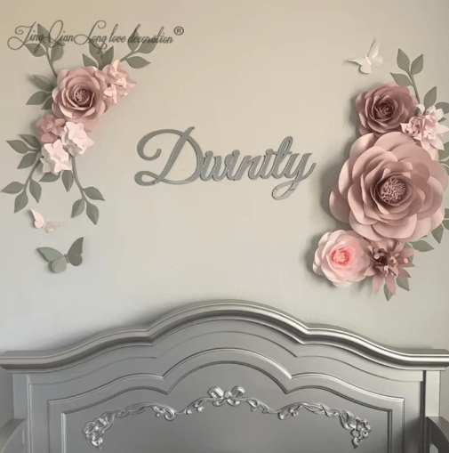Custom Wooden Name Sign Personalized Nursery Wall Decor for Baby Room