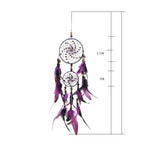 Handmade Five-Ring Dream Catcher Wall Hanging for Boho Bedroom and Living Room Decor