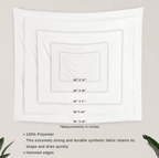 EtherealView Gothic Window Tapestry – Lush Green Landscape Wall Hanging Decor