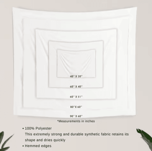 EtherealView Gothic Window Tapestry – Lush Green Landscape Wall Hanging Decor