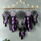 Boho Macrame Dream Catcher Set – 5pcs Moon Wall Hanging Decor for Nursery & Home