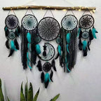 Boho Macrame Dream Catcher Set – 5pcs Moon Wall Hanging Decor for Nursery & Home