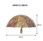 Nordic Woven Wall Fan Decor Handwoven Seaweed Boho Wall Hanging