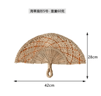 Nordic Woven Wall Fan Decor Handwoven Seaweed Boho Wall Hanging
