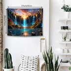 EverScape Waterfall Canyon Wall Tapestry Landscape Wall Hanging Decor