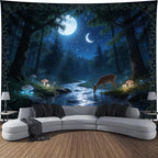 EverScape Waterfall Canyon Wall Tapestry Landscape Wall Hanging Decor