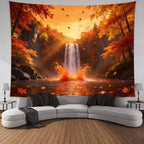 EverScape Waterfall Canyon Wall Tapestry Landscape Wall Hanging Decor