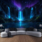 EverScape Waterfall Canyon Wall Tapestry Landscape Wall Hanging Decor