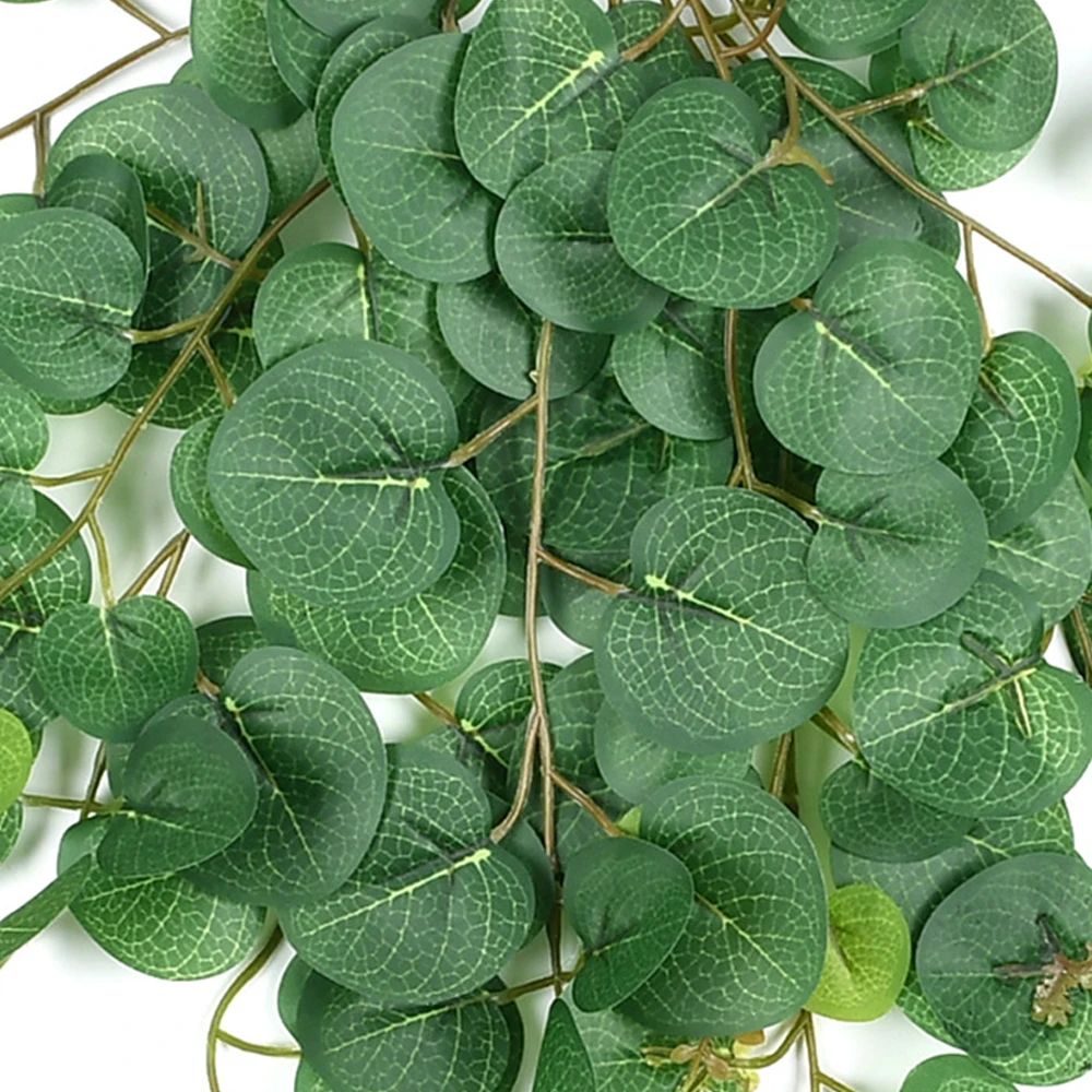 Artificial Eucalyptus Hanging Vines – Tropical Fake Rattan Wall Decor for Home, Wedding & Balcony