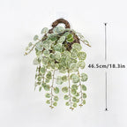 Artificial Eucalyptus Hanging Vines – Tropical Fake Rattan Wall Decor for Home, Wedding & Balcony