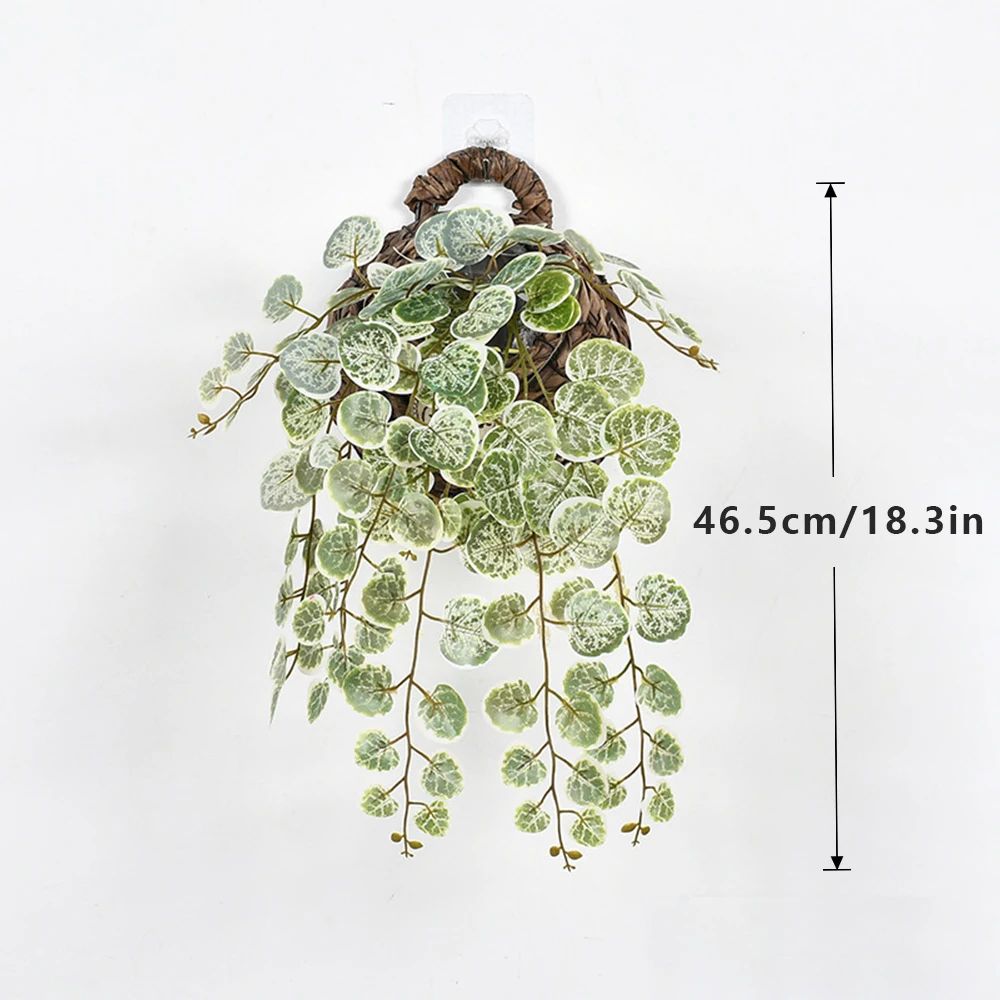Artificial Eucalyptus Hanging Vines – Tropical Fake Rattan Wall Decor for Home, Wedding & Balcony